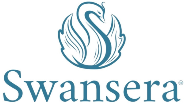 Swansera blue swan logo.